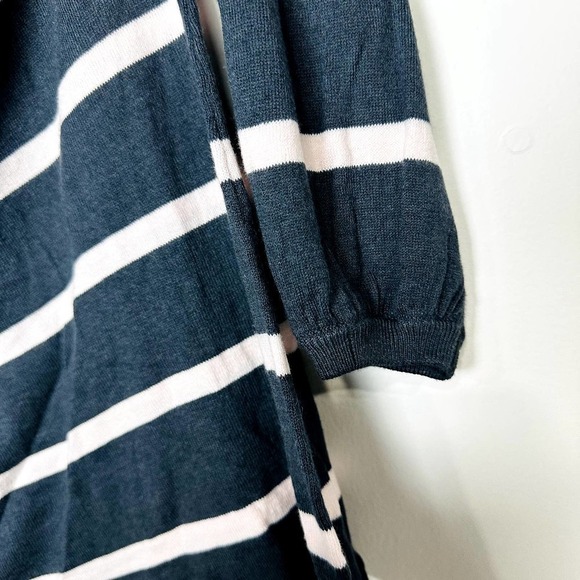 Chaser NWOT Striped Off The Shoulder Oversized Long Sleeve Top Blue Size Medium - Picture 4 of 5